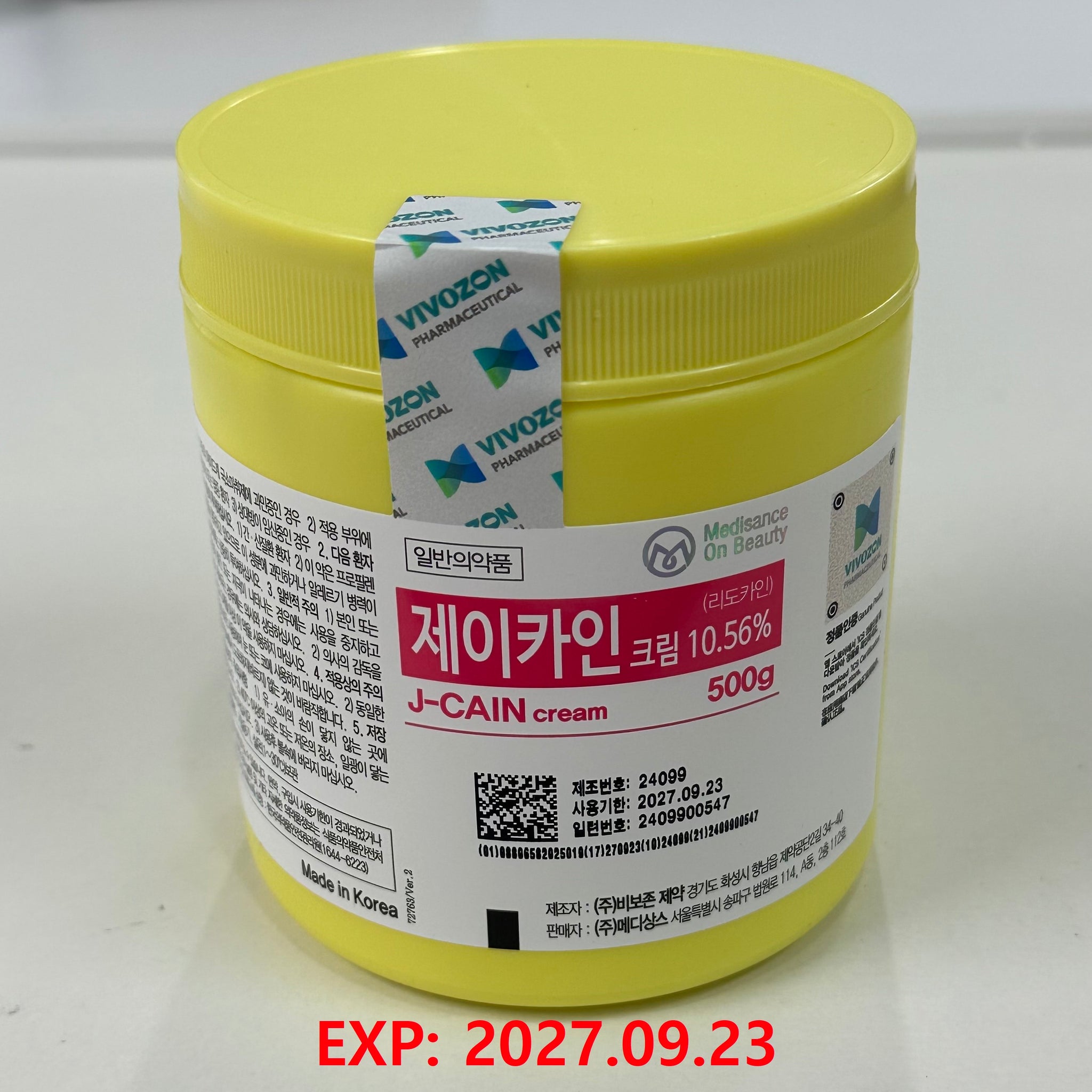 Lidocaine cream, J-CAIN 10.56%